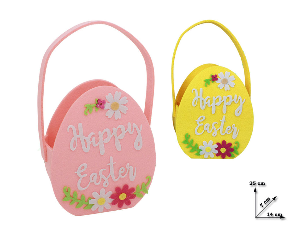 Cestino in feltro 14x7x25cm