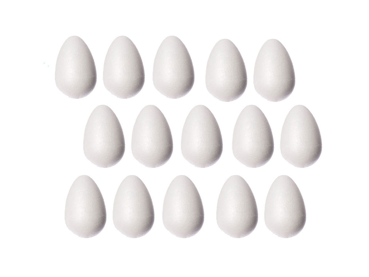 Uovo in polistirolo 3x4cm 15pz