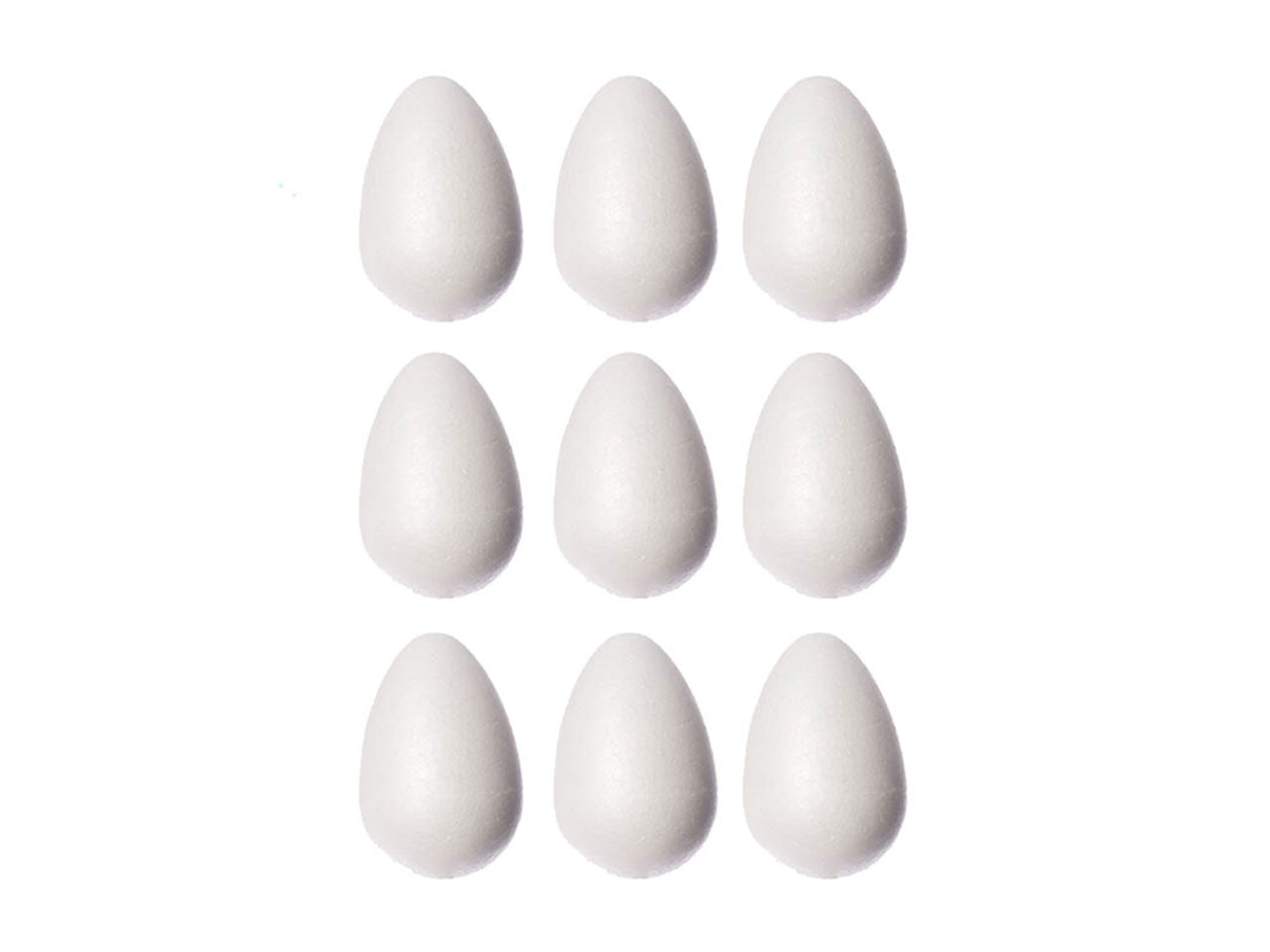 Uovo in polistirolo 3x5cm 9pz