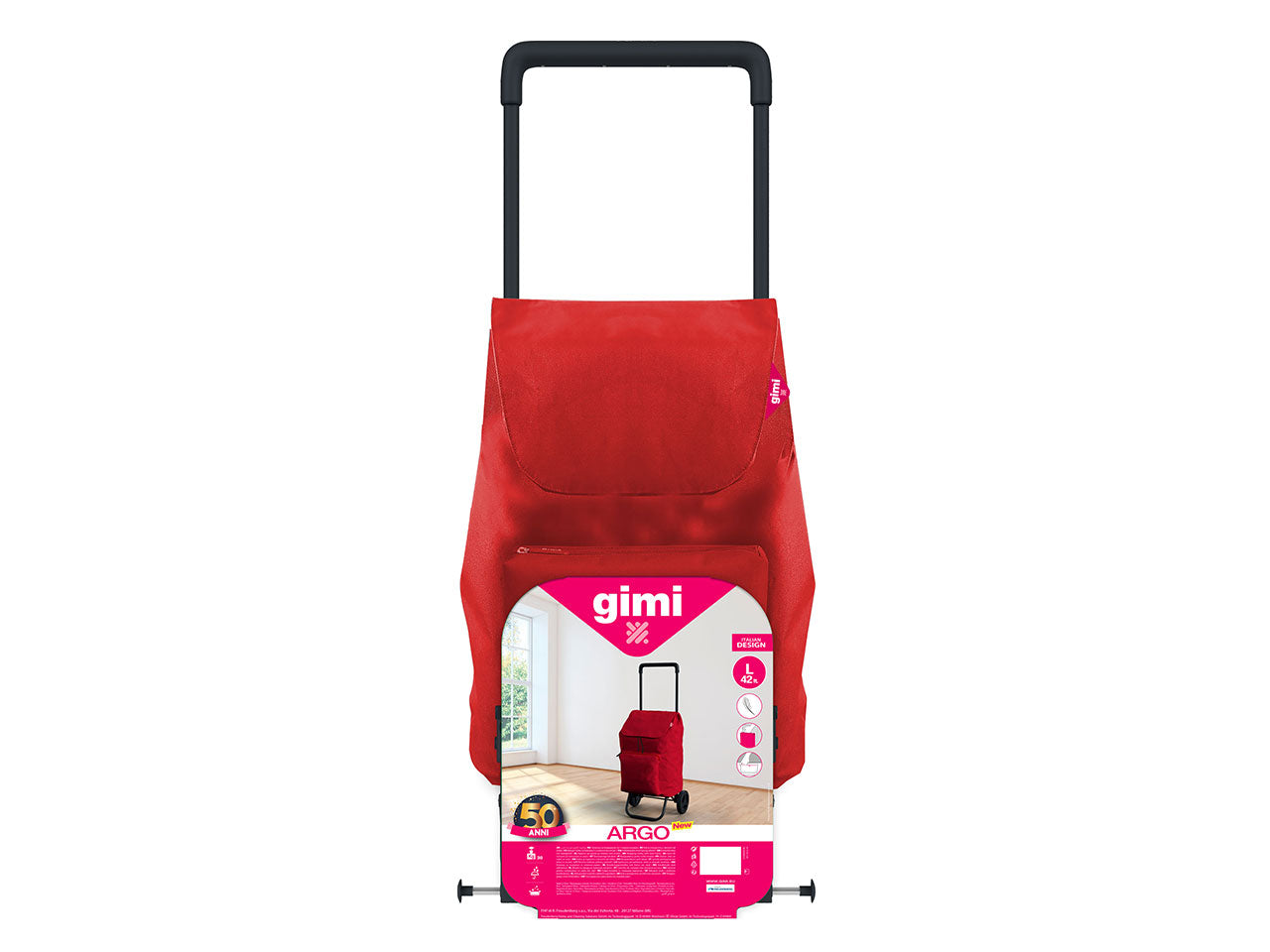 Gimi argo rosso 4 pezzi new
