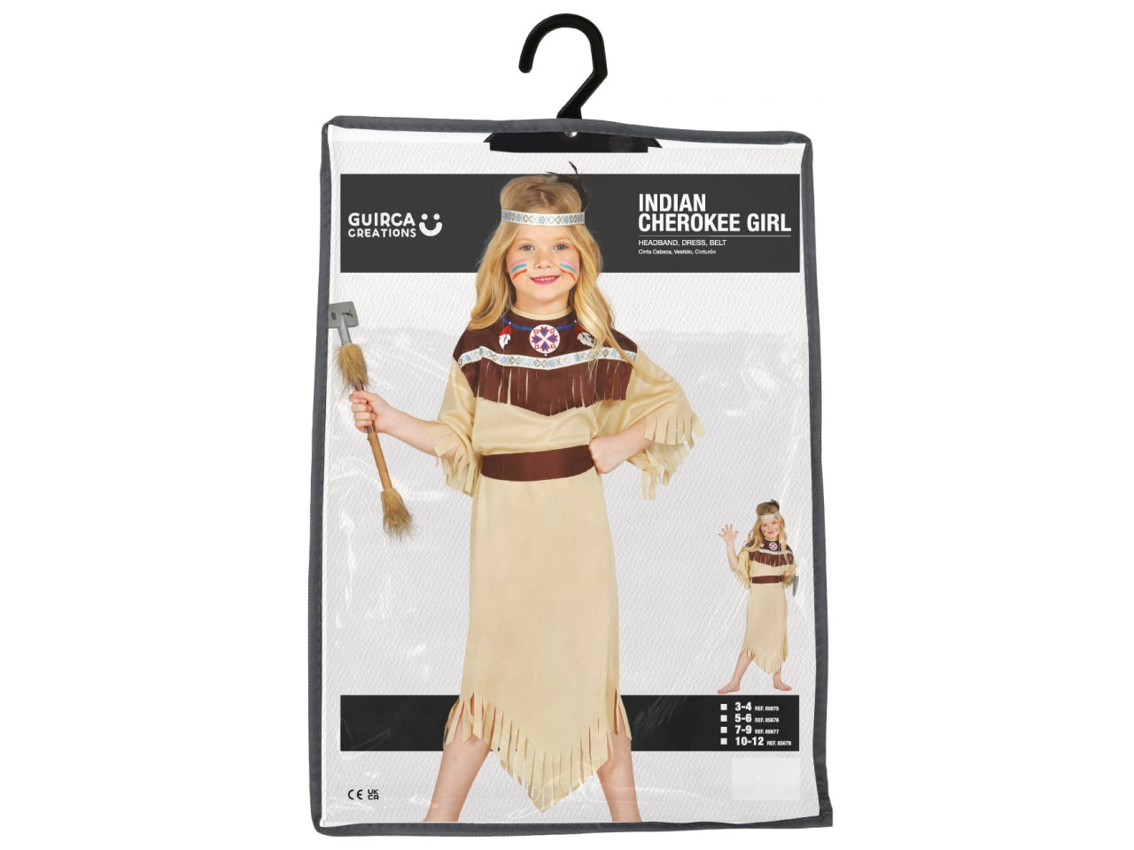 Costume indiana cherokee 10-12 anni