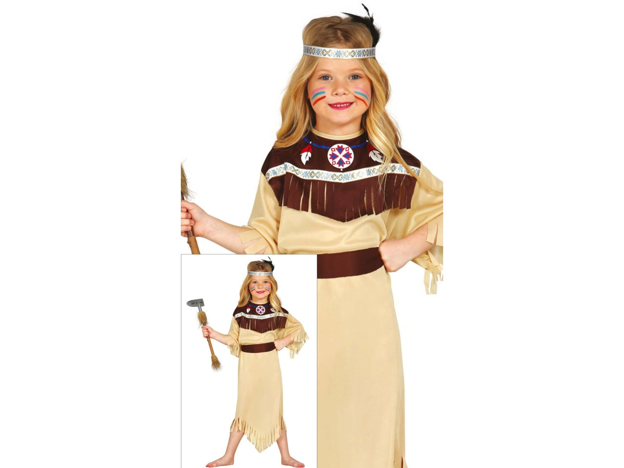 Costume indiana cherokee 5-6 anni