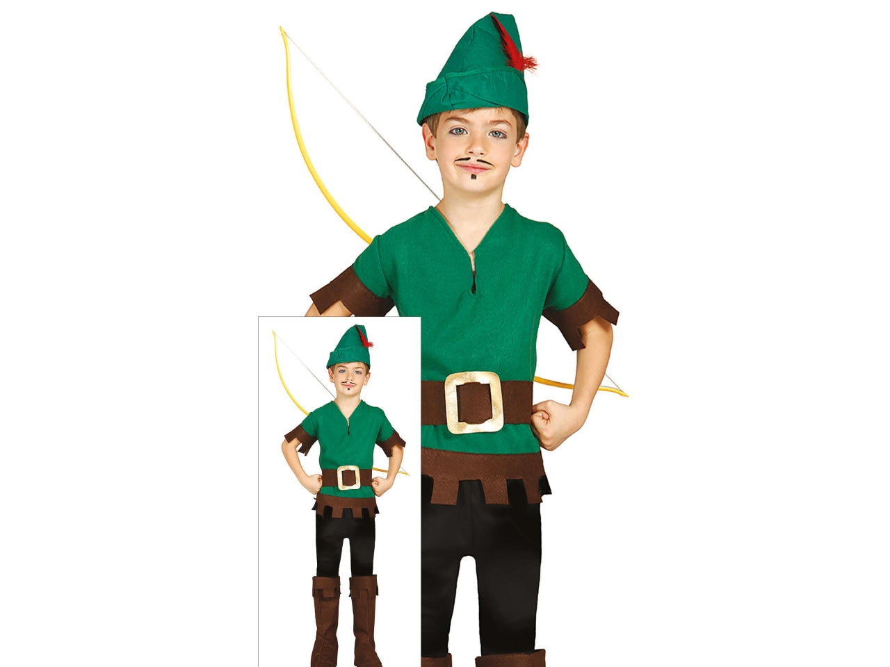 Costume fuorilegge verde 5-6 anni