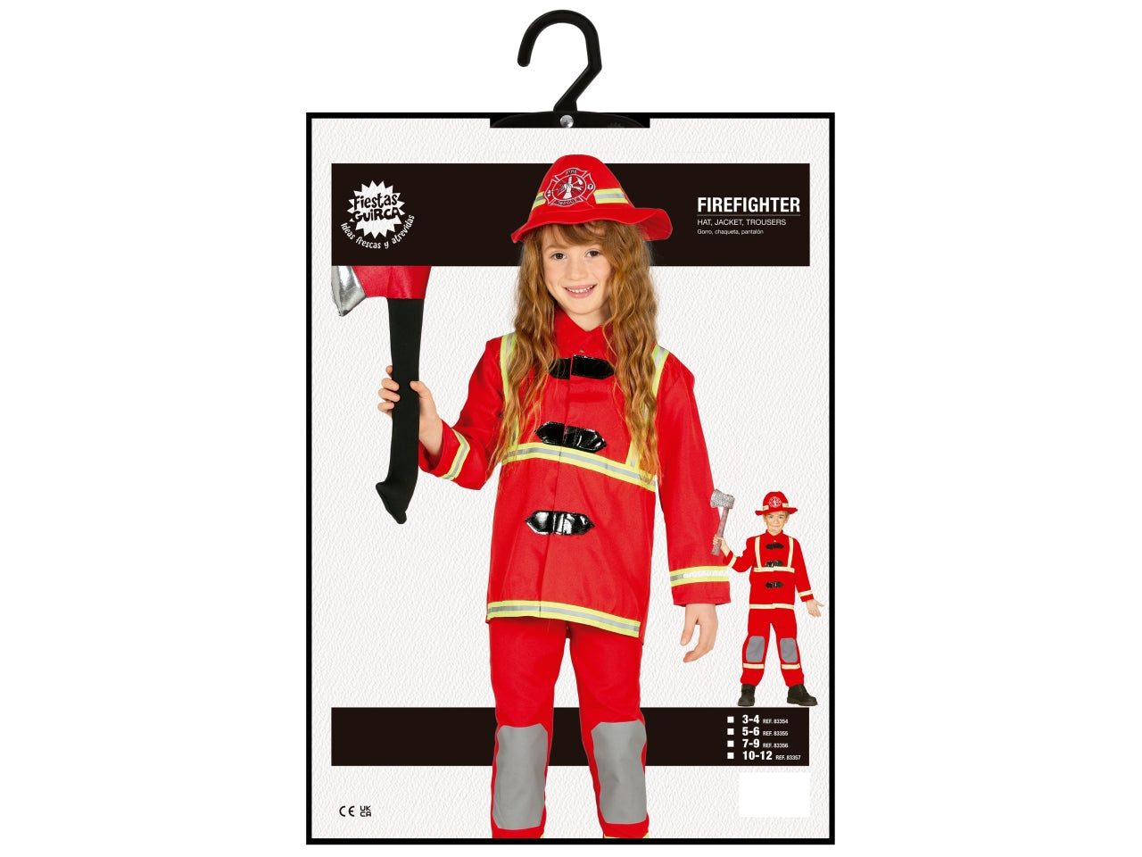 Costume pompiere 7-9 anni