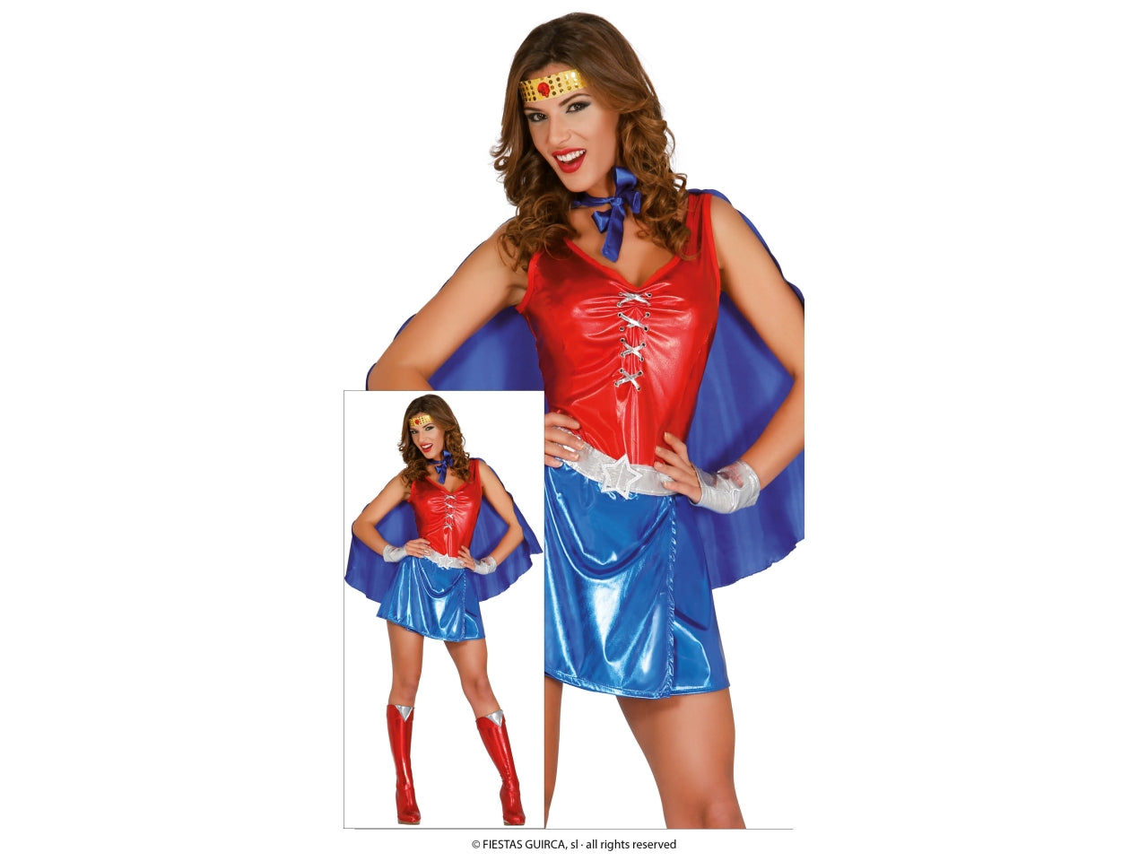 Costume adulto power woman taglia M