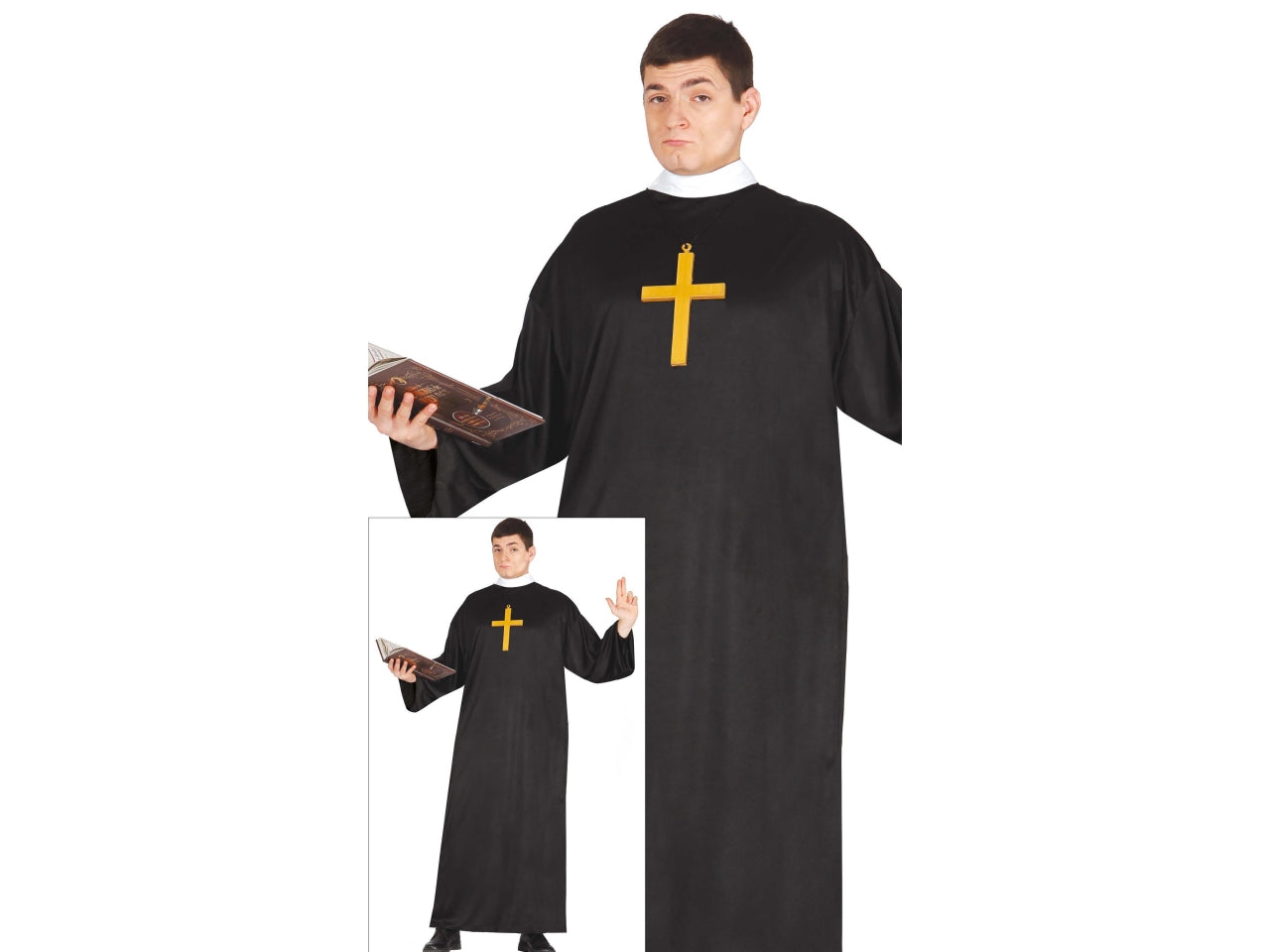 Costume adulto prete taglia L 52-54