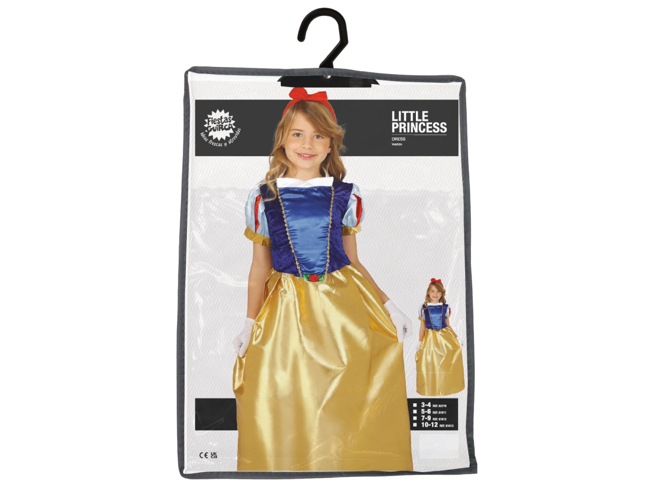 Costume principessina 5-6 anni