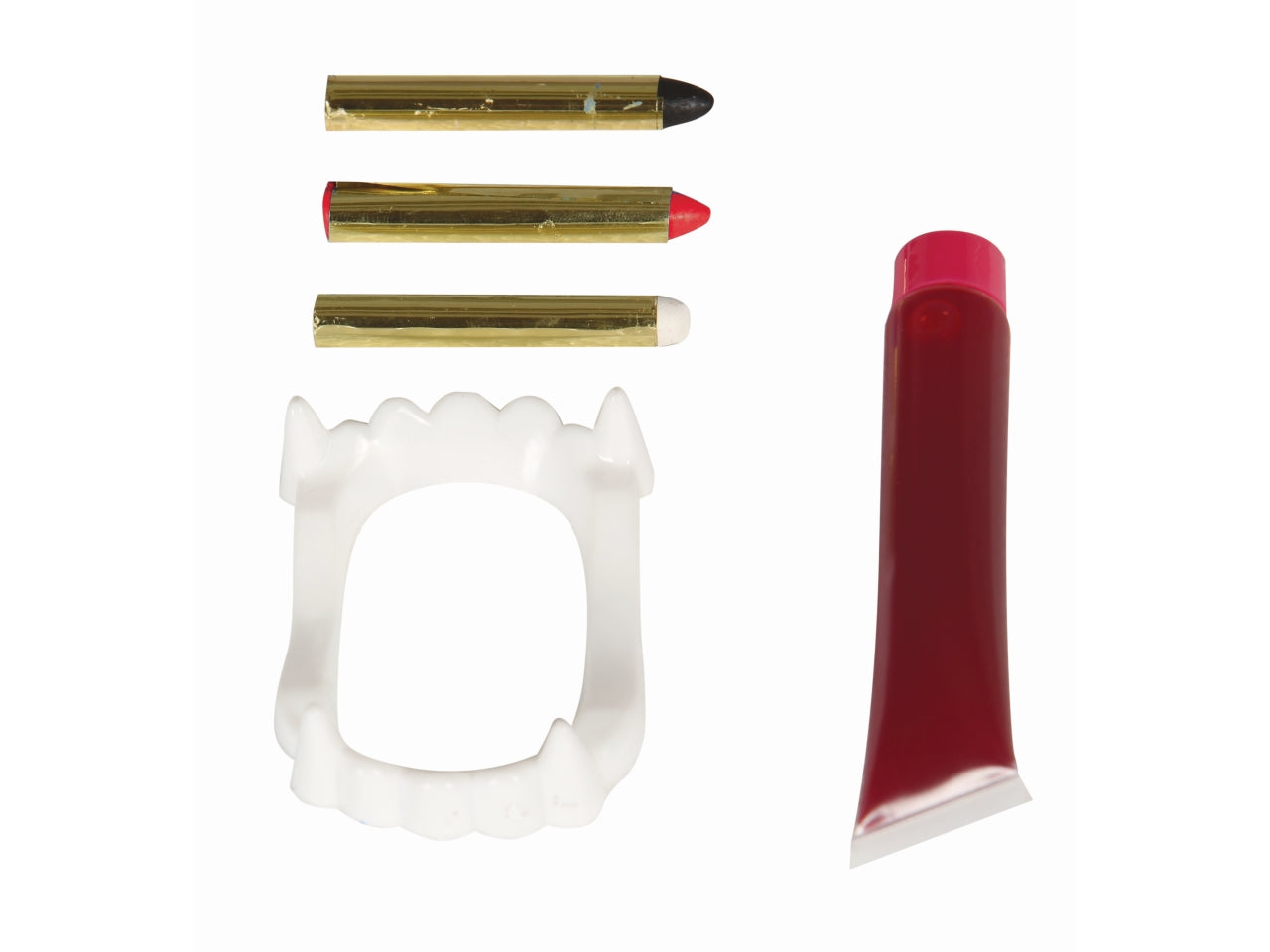 Trucco da vampiro con dentiera