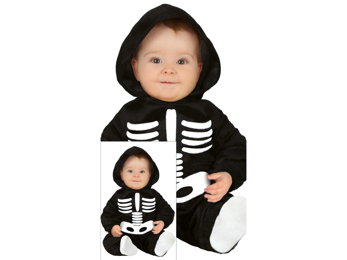 Costume baby scheletro 12/18 mesi