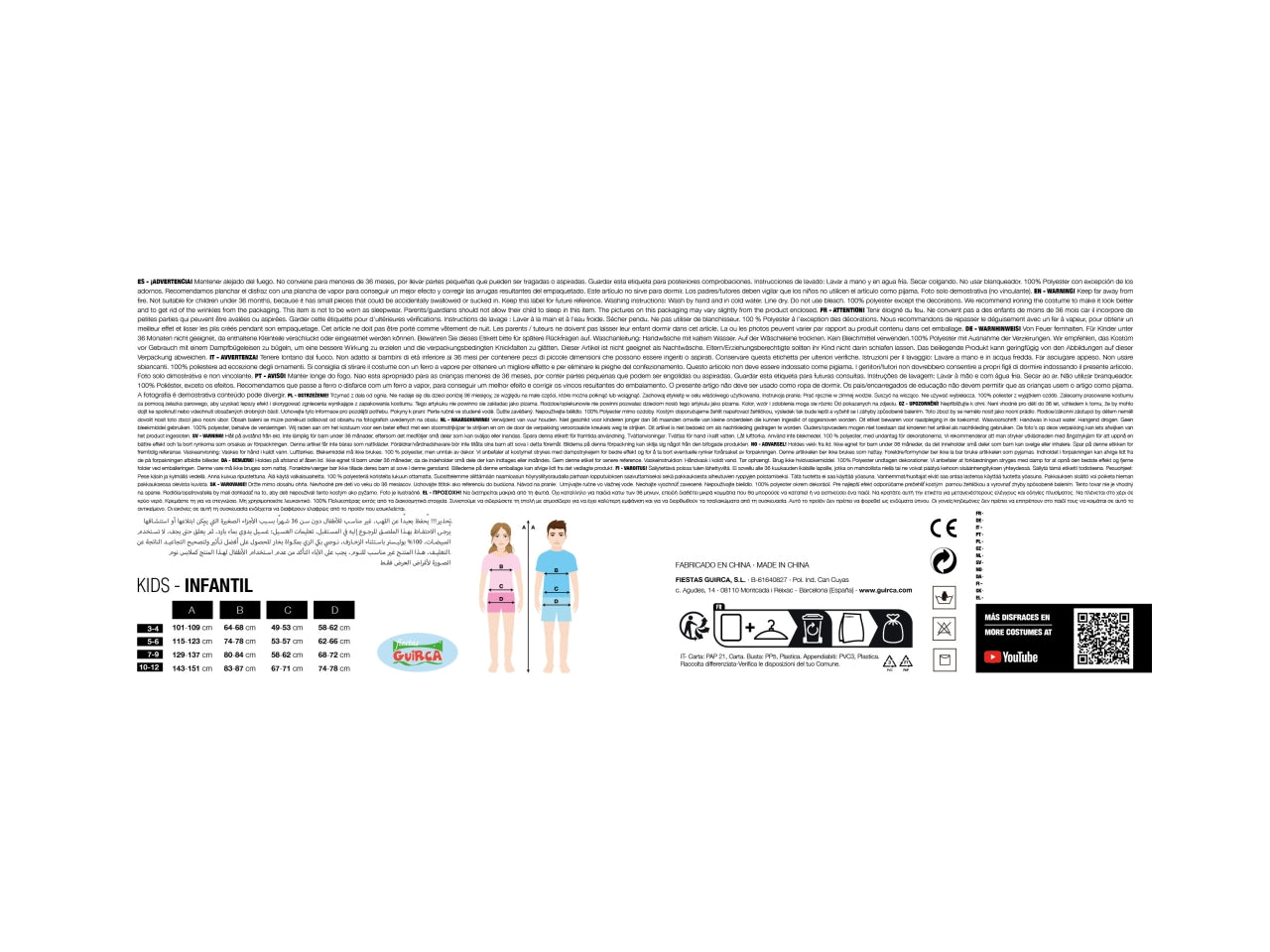 Costume giullare pazzo 10-12 anni