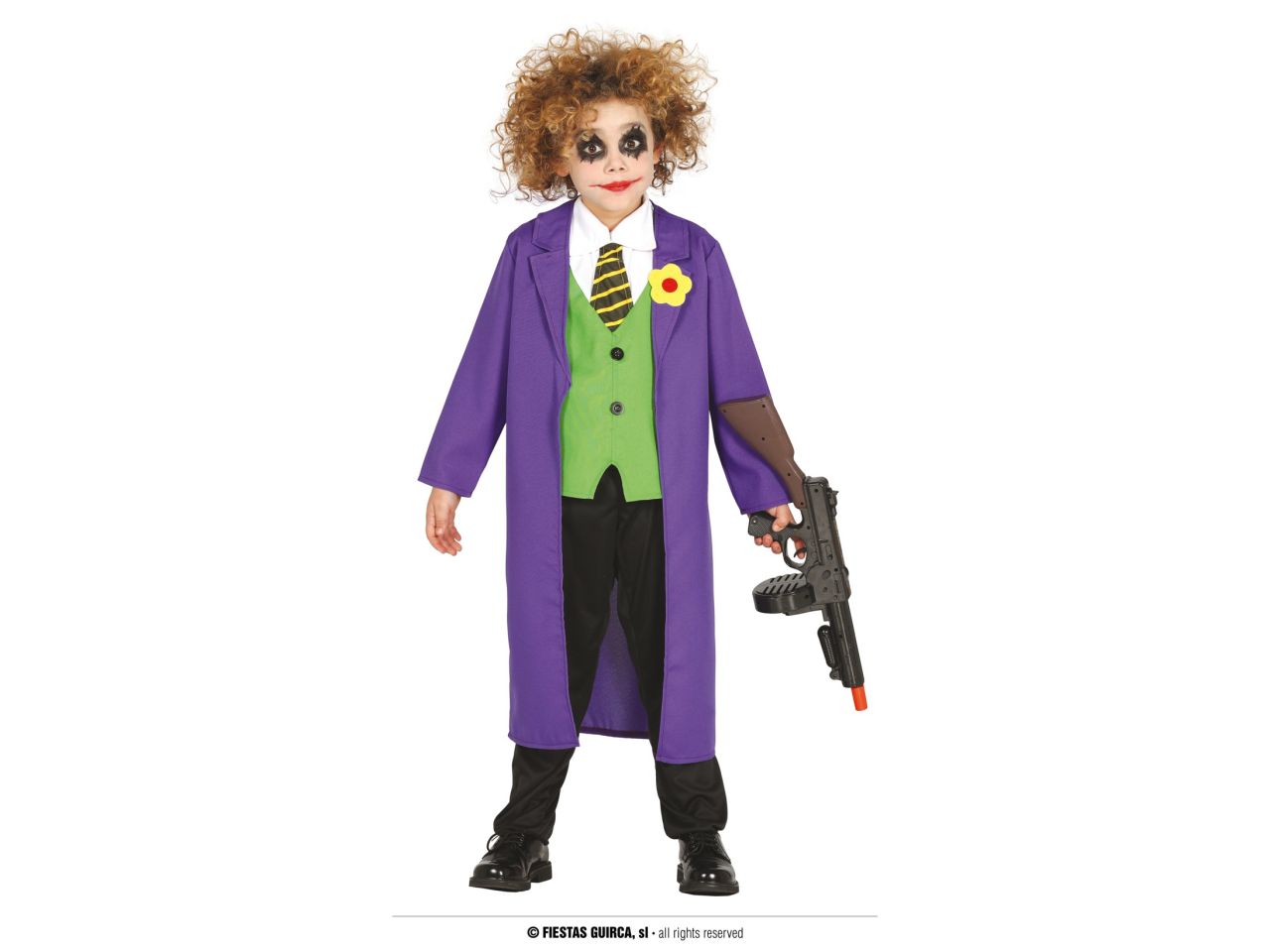 Costume giullare pazzo 5-6 anni