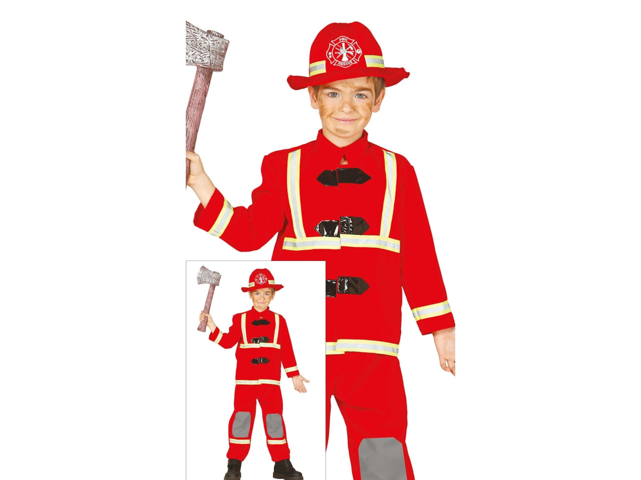 Costume pompiere 10-12 anni