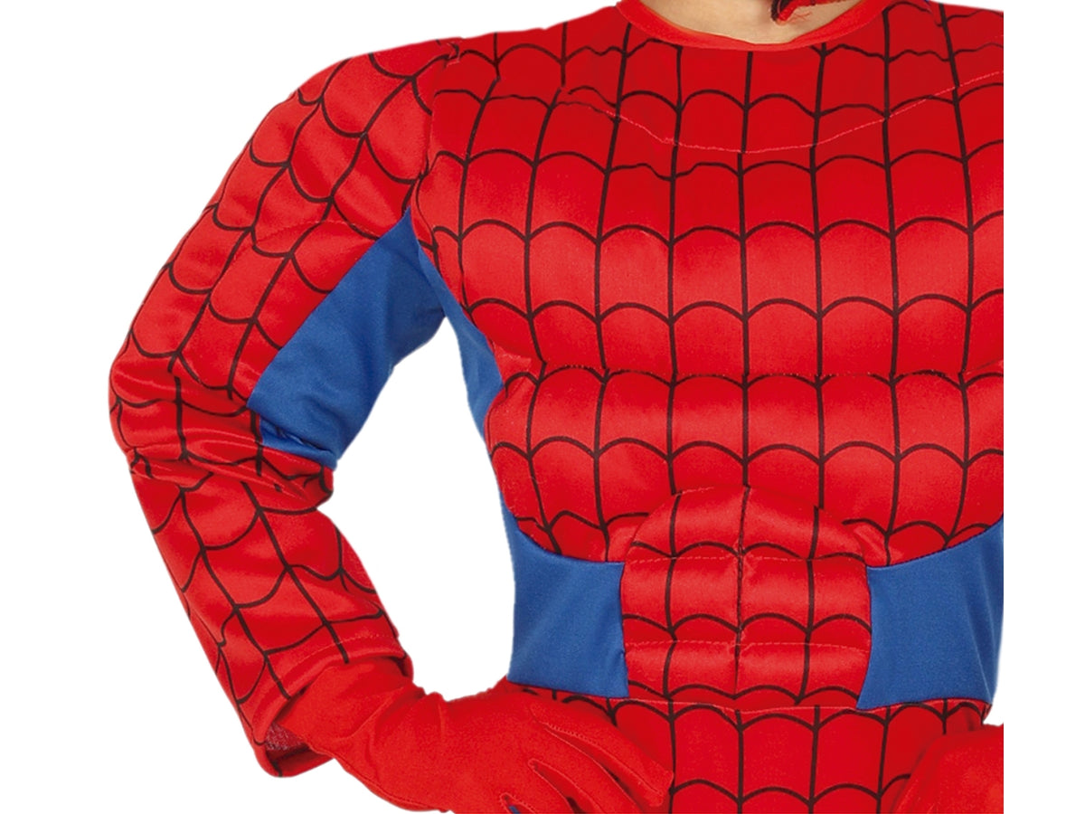 Costume supereroe muscoloso 7-9 anni
