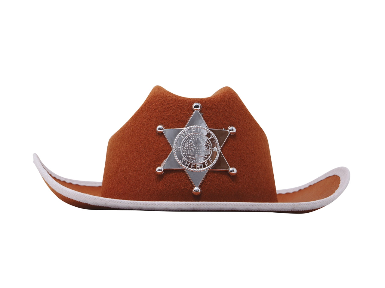 Cappello marrone da sceriffo da bambino
