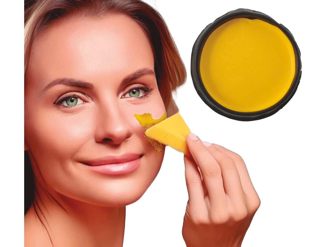 Trucco con spugnetta 9gr giallo