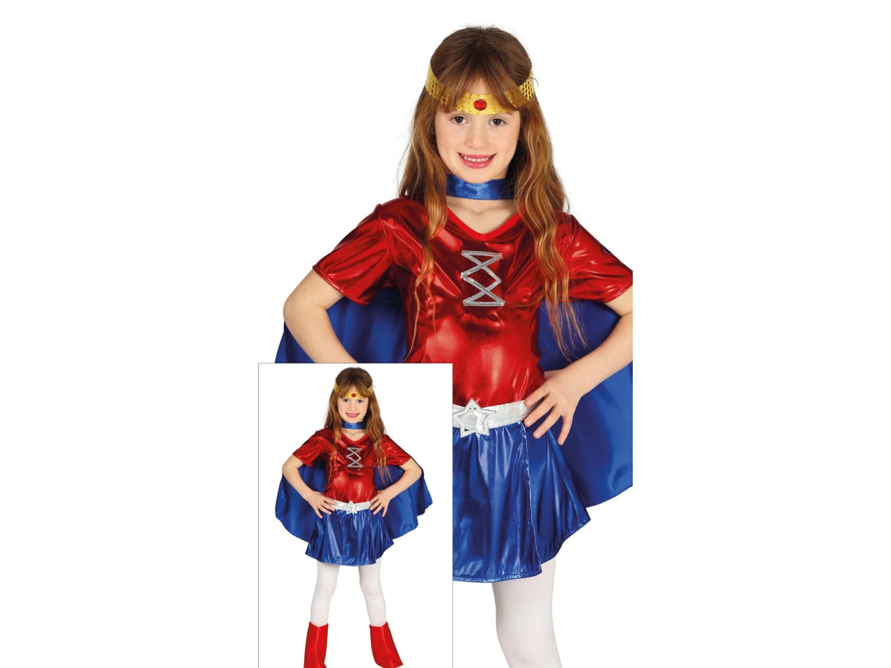 Costume supereroina 7-9 anni