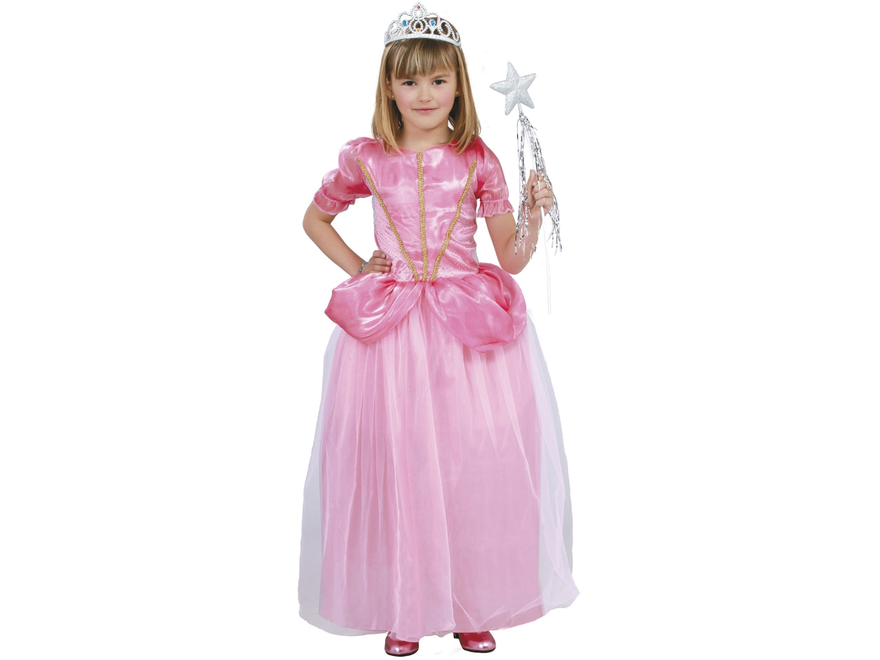 Costume principessa del ballo rosa 10-12 anni