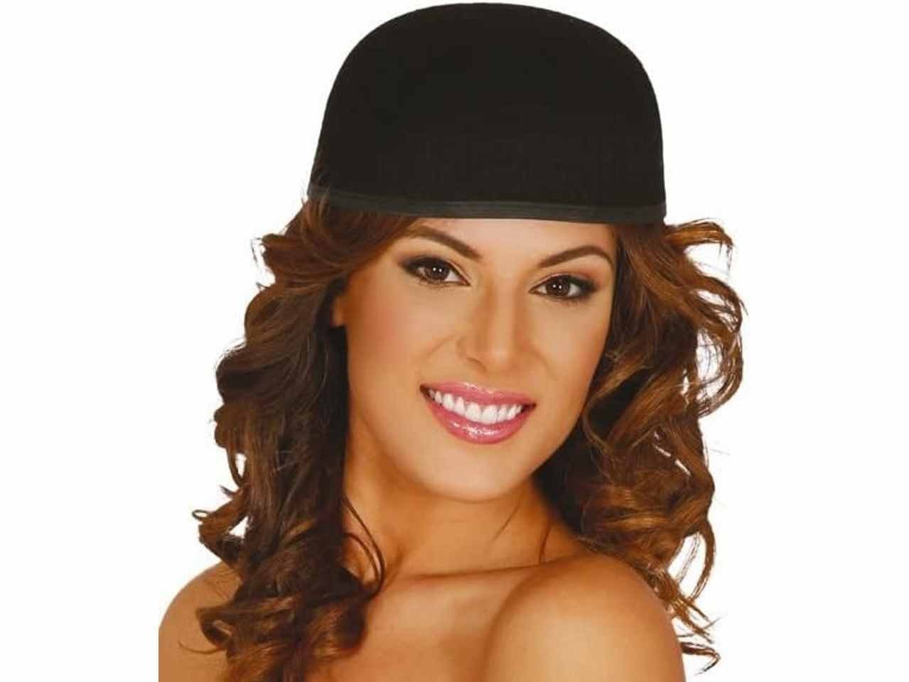 Calotta nera in feltro per creazione copricapo misura unica