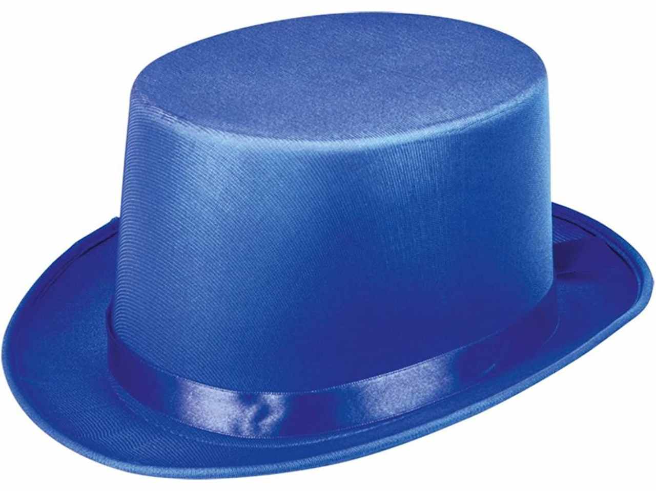 Cilindro lusso cappello colori vivaci alta qualitÃ  misura unica colore blu