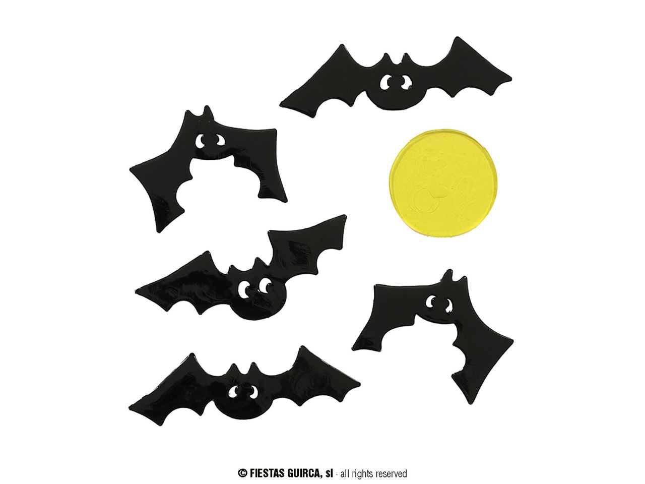 Vetrofania gel 20x25cm pipistrello