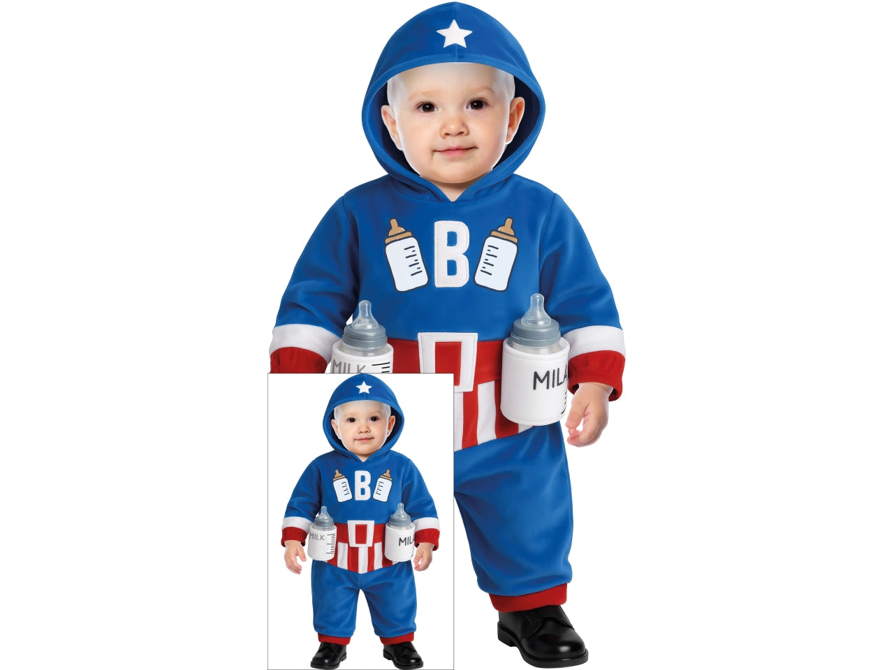 Costume baby captain milk 12-18 mesi
