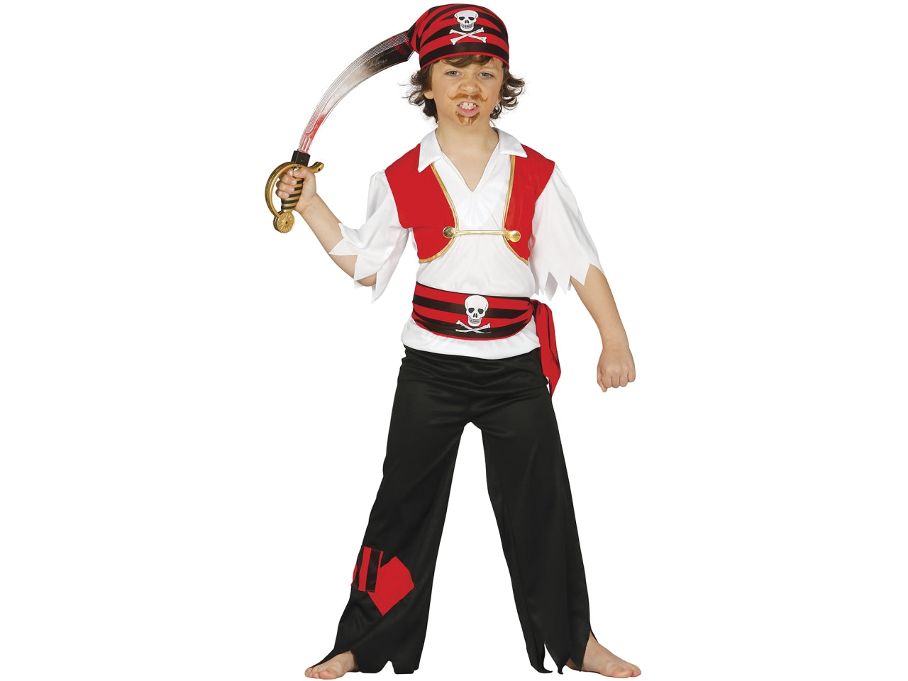Costume pirata 7-9 anni