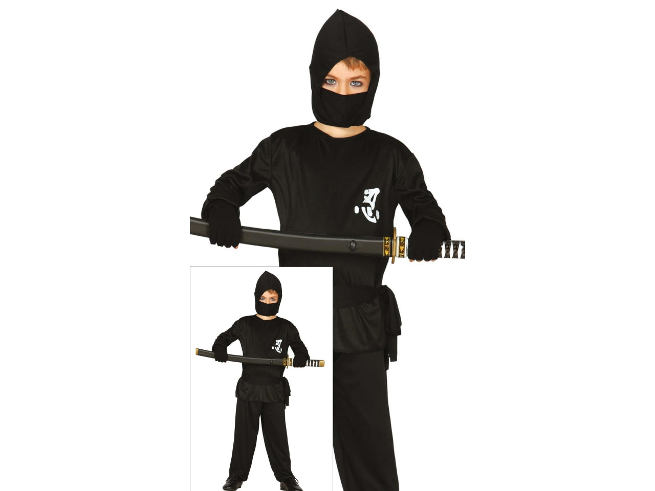Costume ninja 3-4 anni