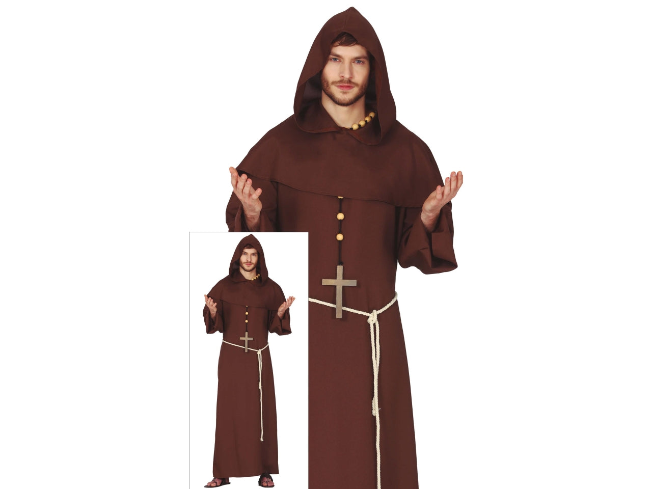 Costume adulto monaco taglia 52-54