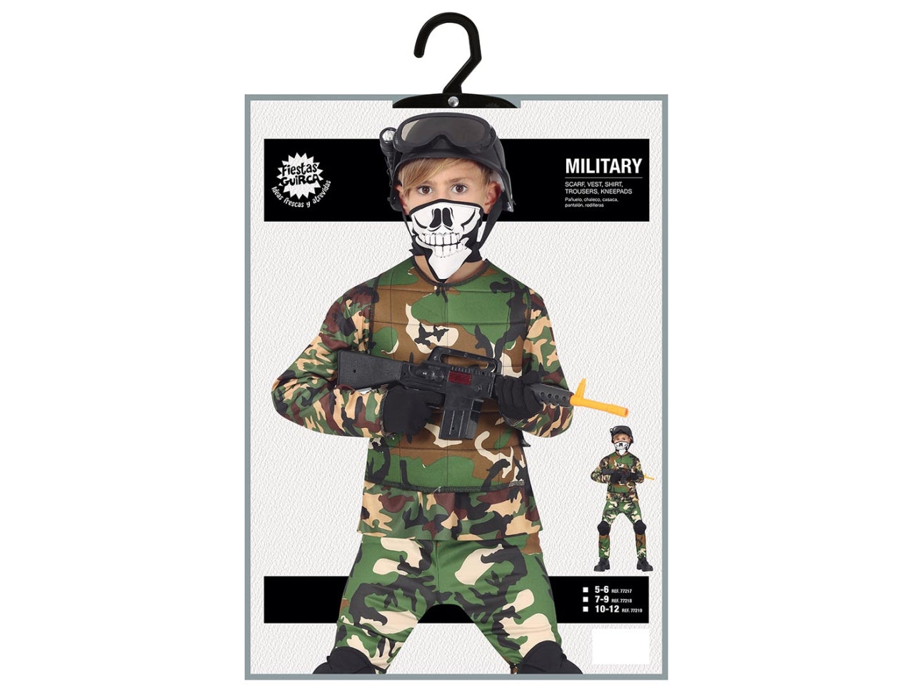 Costume militare 5/6 anni