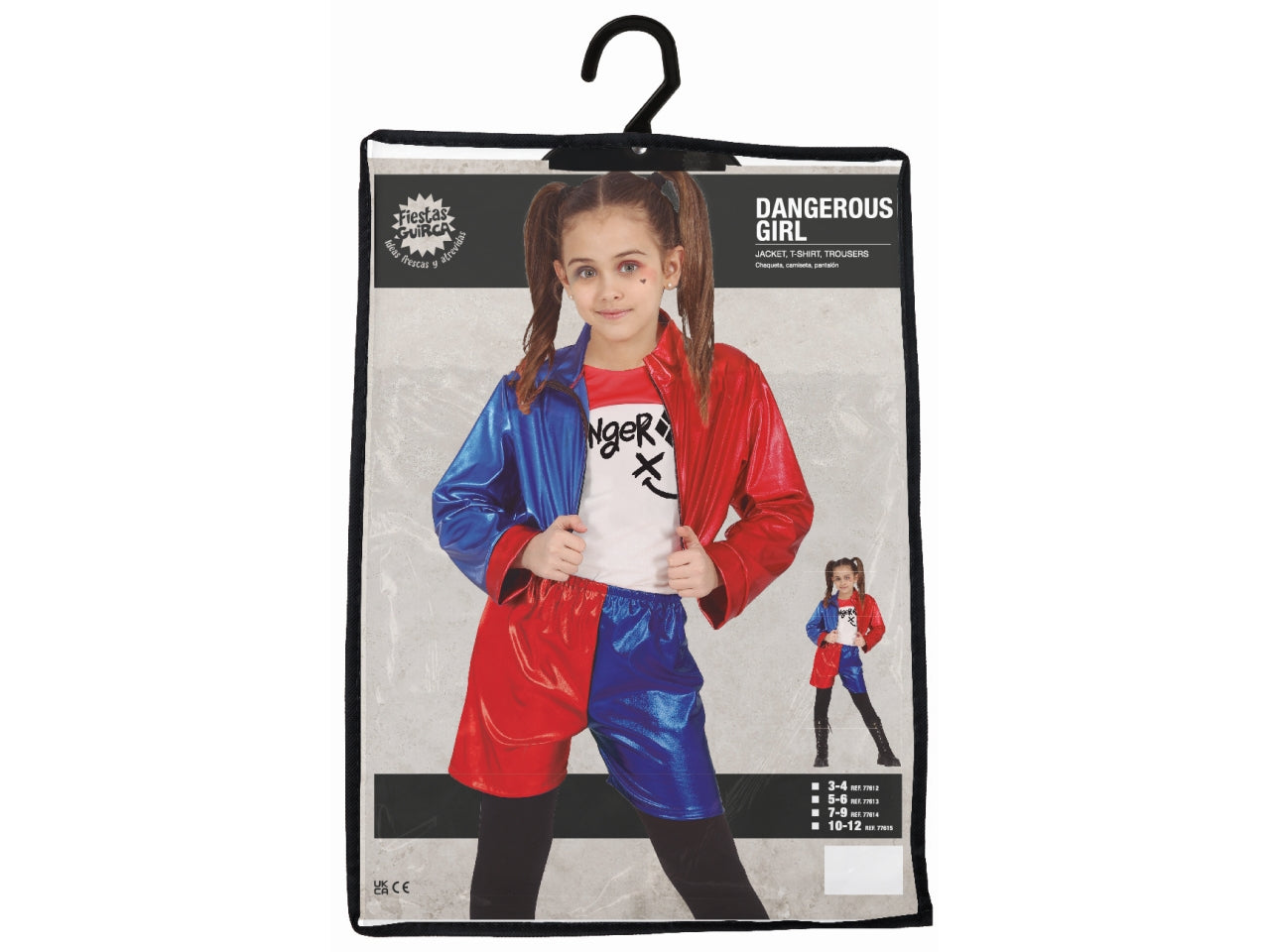Costume dangerous glam 3-4 anni