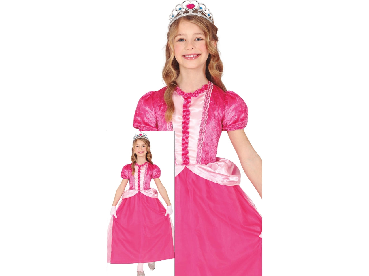Costume principessa rosa 7-9 anni