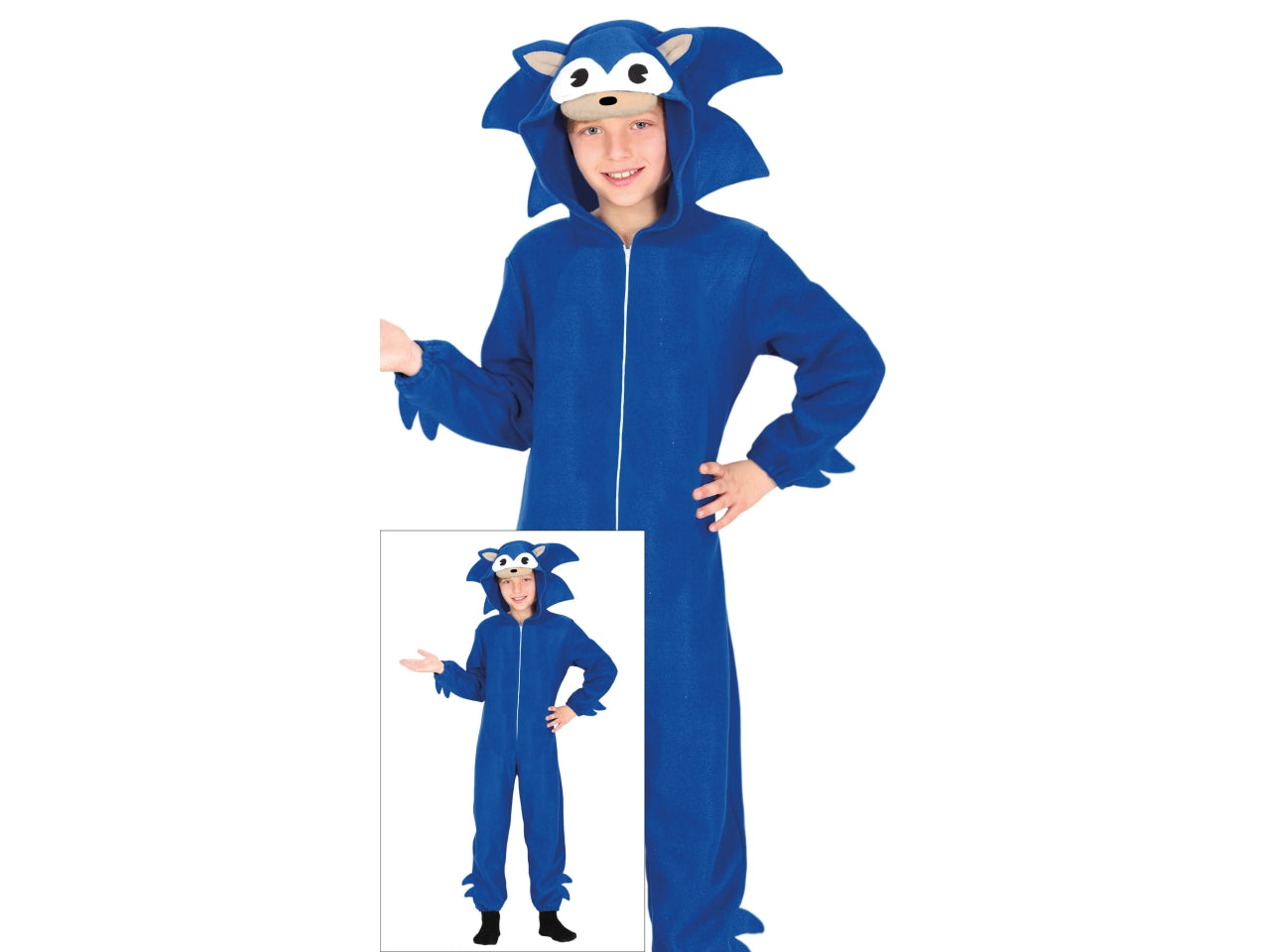 Costume kigurumimi blu 3-4 anni