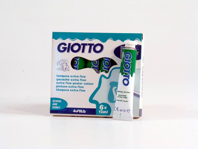 Tempera acrilica Giotto verde 12 ml