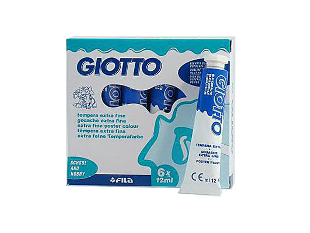 Tempera acrilica Giotto blu cobalto 12 ml