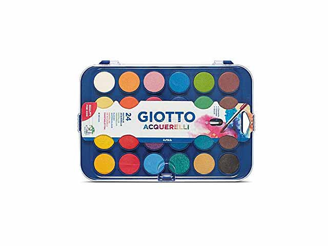 Acquerelli giotto 24colori 30mm 332000
