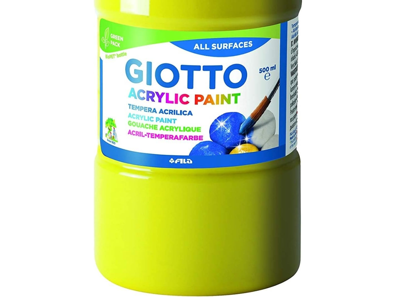 Tempera acrilica Giotto giallo 500 ml