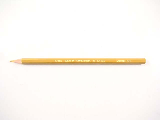 Pastelli supermina esagonale con fusto uguale alla mina ocra D 3.8 mm L 18 cm Giotto