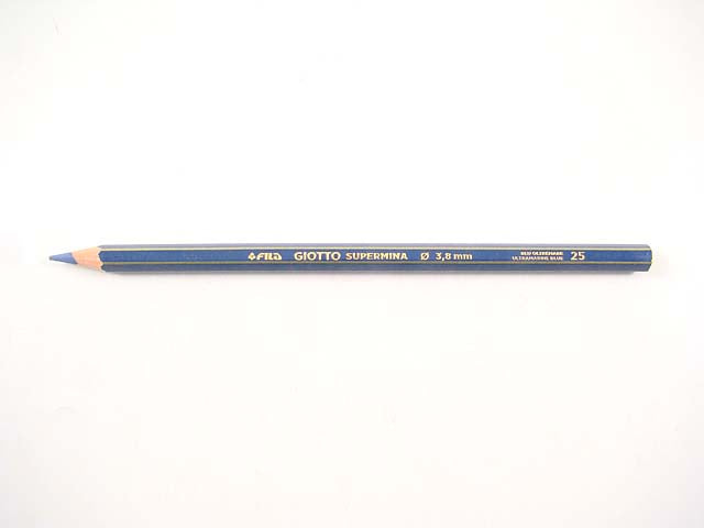 Matite colorate supermina esagonale con fusto uguale alla mina blu D 3.8 mm L 18 cm Giotto