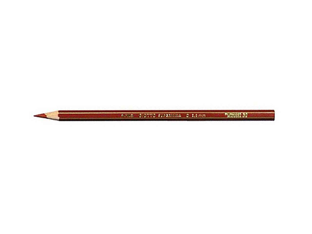 Pastelli colorati supermina esagonale con fusto uguale alla mina marrone D 3.8 mm L 18 cm Giotto