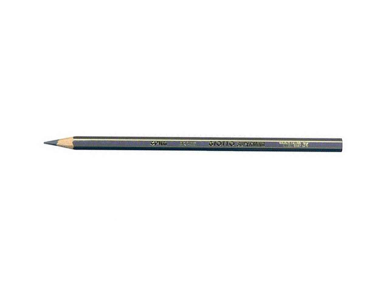 Pastelli supermina esagonale con fusto uguale alla mina grigio caldo D 3.8 mm L 18 cm Giotto