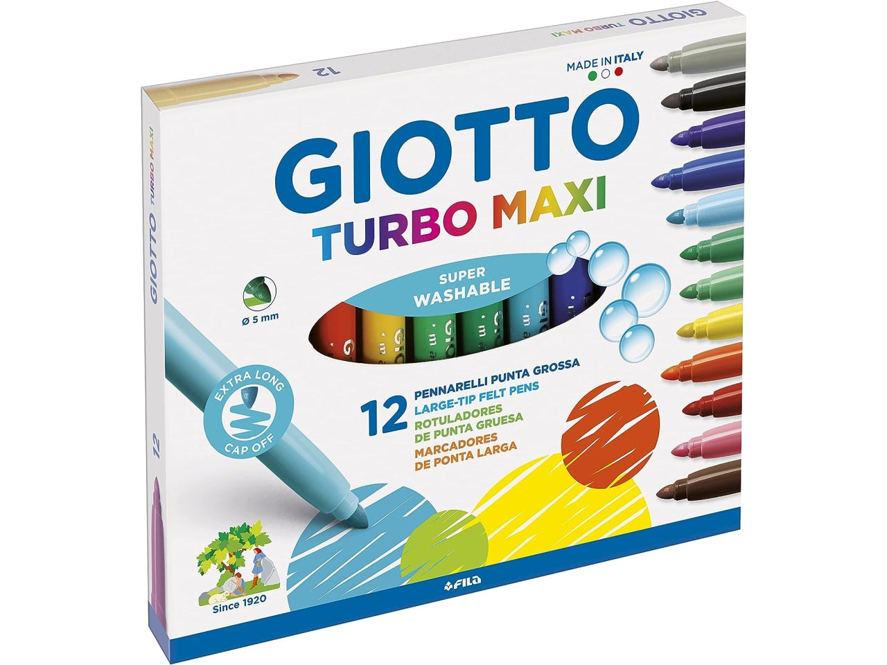 Pennarelli turbo maxi giotto 12 pezzi 454000