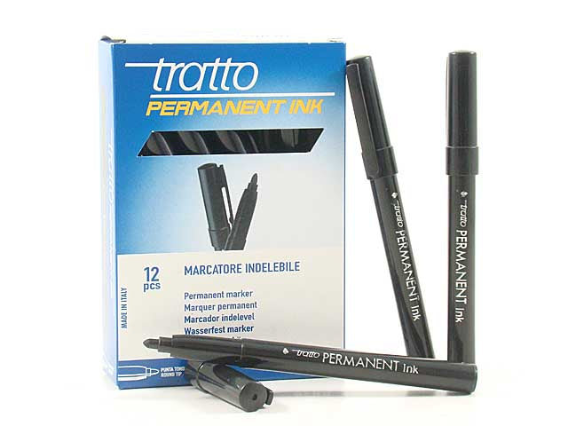 Marcatore Fila nero tratto 0.8-2mm 12 pezzi