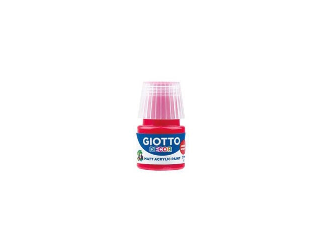Tempera acrilica Giotto rosso scarlatto 25 ml
