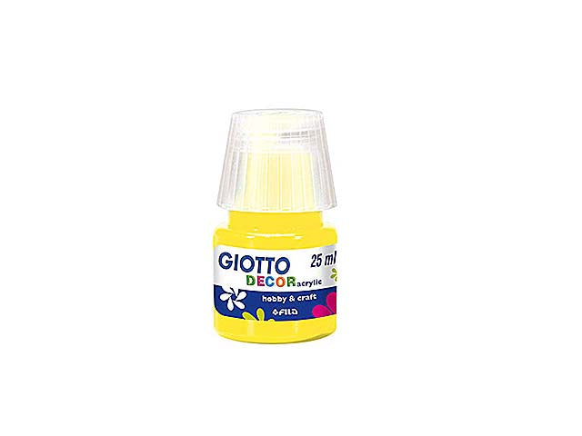 Tempera acrilica Giotto giallo primario 25 ml