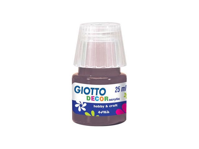 Tempera acrilica Giotto seppia 25 ml