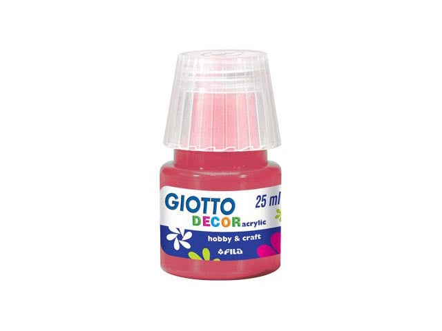 Tempera acrilica Giotto rosso carminio 25 ml