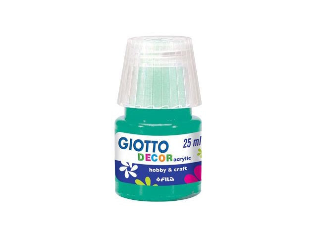 Tempera acrilica Giotto verde smeraldo 25 ml