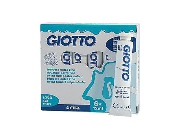 Tempera acrilica Giotto colori assortiti 12 ml