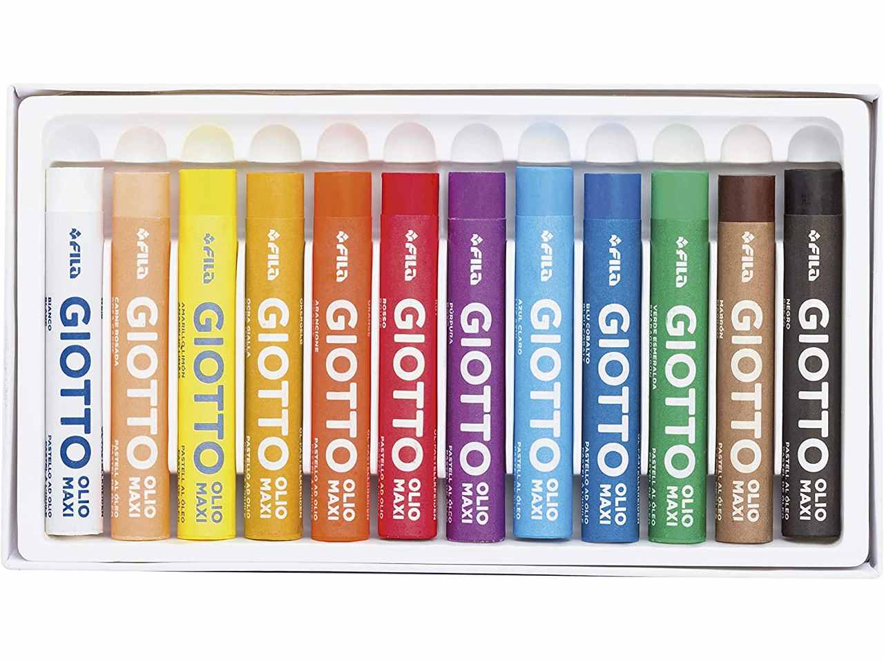 Giotto pastelli ad olio 12 pezzi f293400