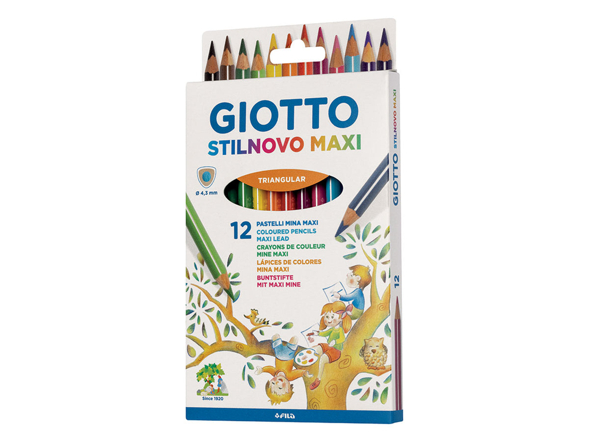 Pastelli giotto stilnovo maxi la confezione contiene 12 pezzi $